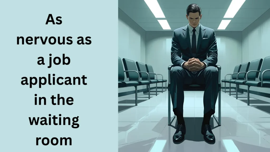 As nervous as a job applicant in the waiting room