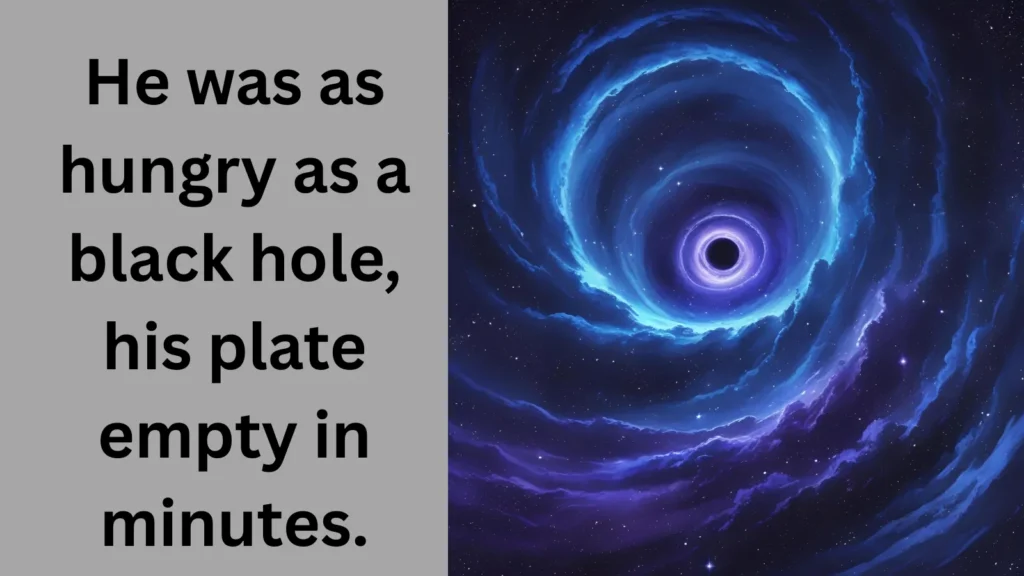 As hungry as a black hole