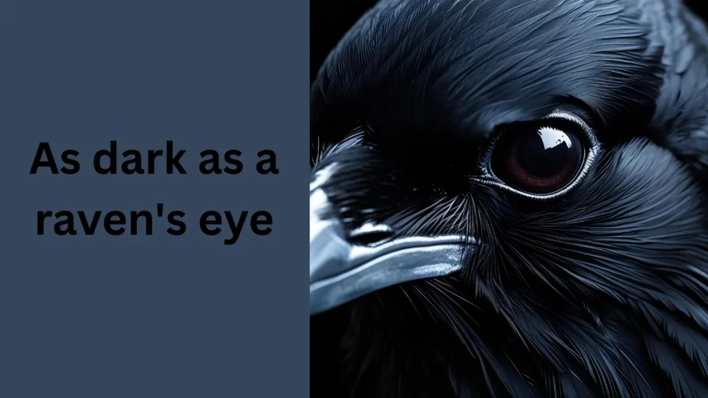 As dark as a raven's eye: Similes for Dark