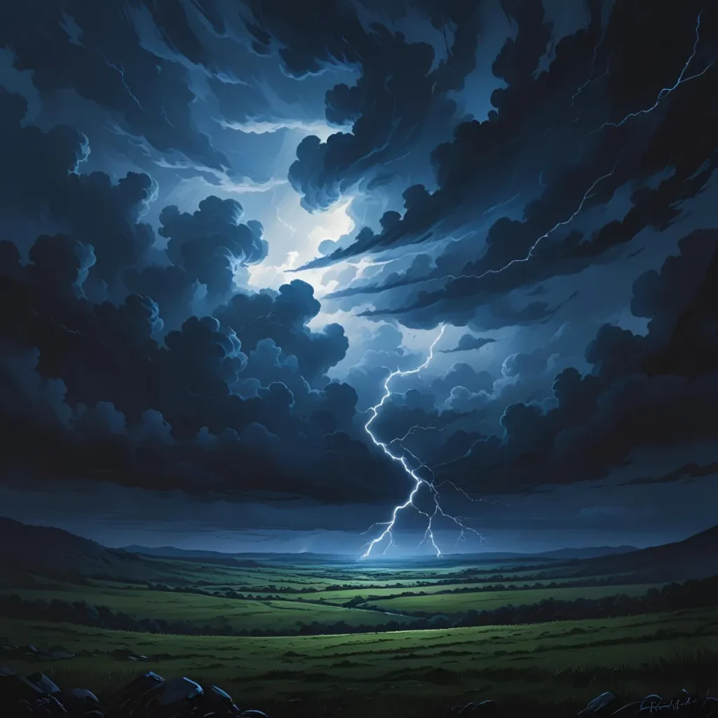 As dark as a stormy night