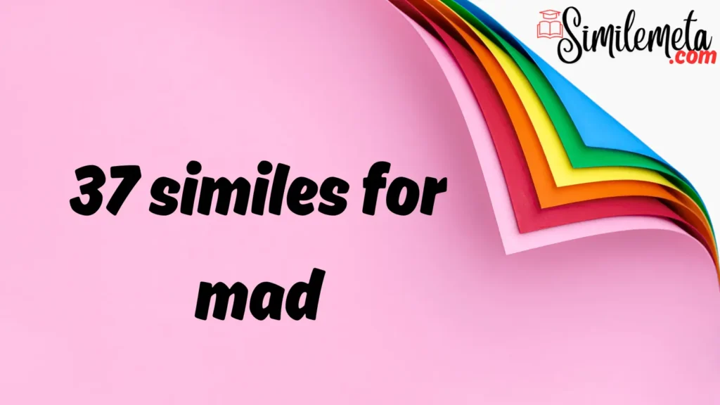 similes for mad