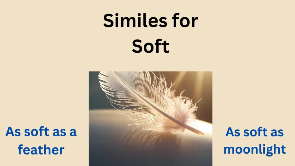 similes for soft depicting gentleness