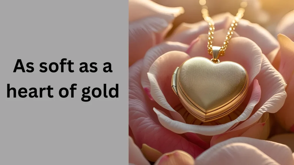 As soft as a heart of gold