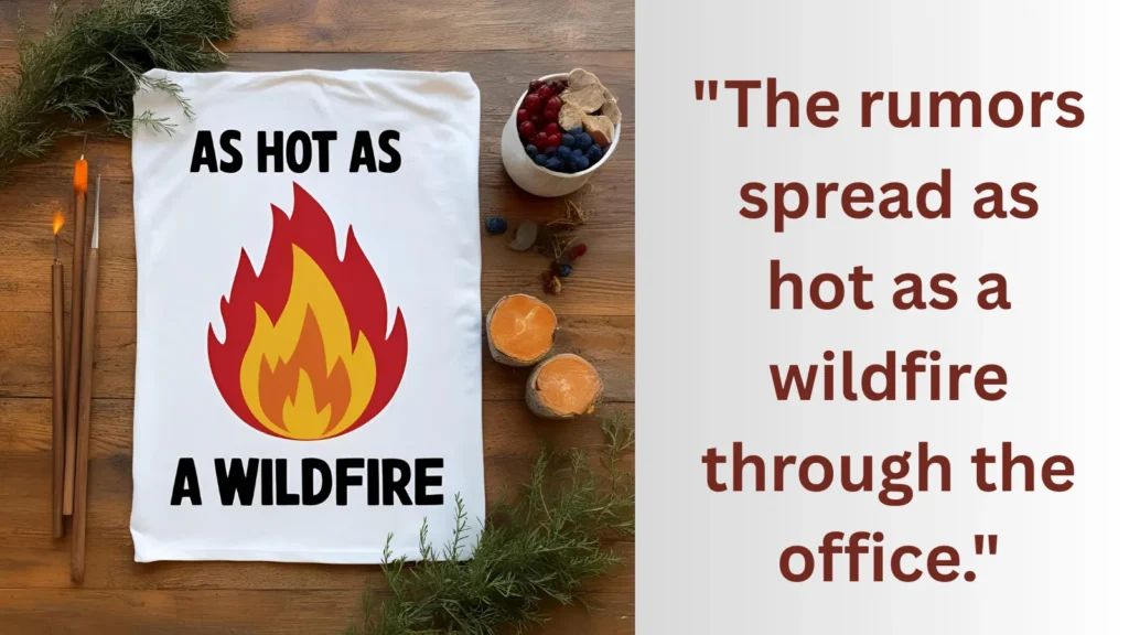 As hot as a wildfire_ Similes for hot