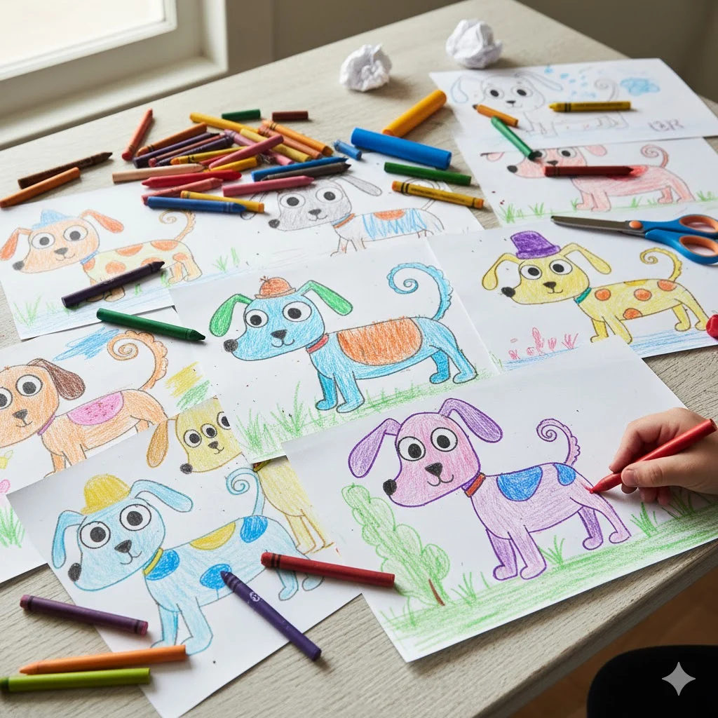 Easy Dog Drawing Ideas for Kids