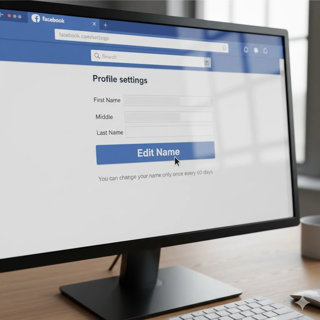 How to Change Your Name on Facebook (Desktop Browser)