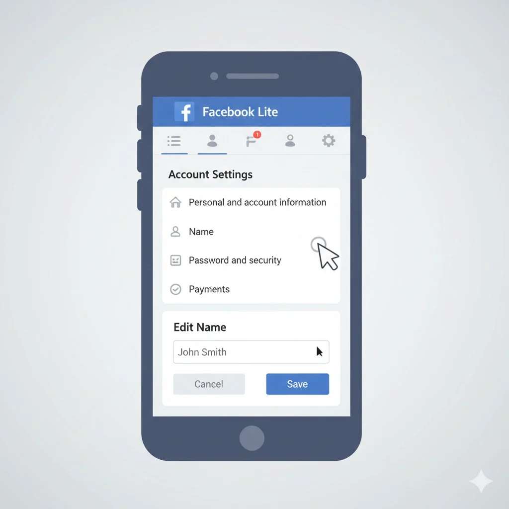How to Change Your Name on Facebook Lite