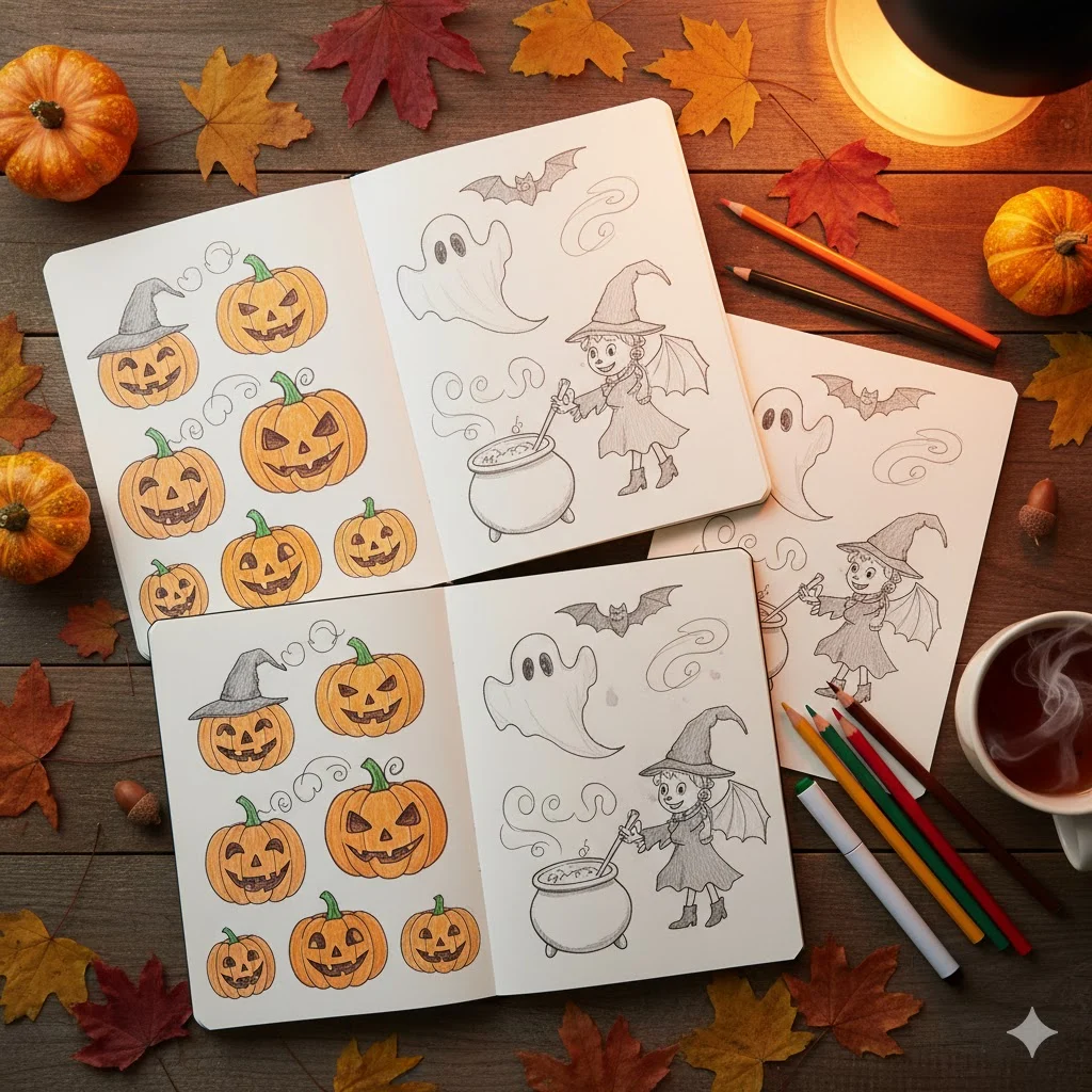 halloween drawings