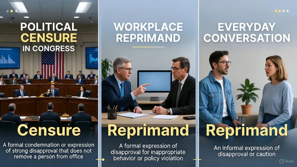 Censure Usage in Different Contexts
