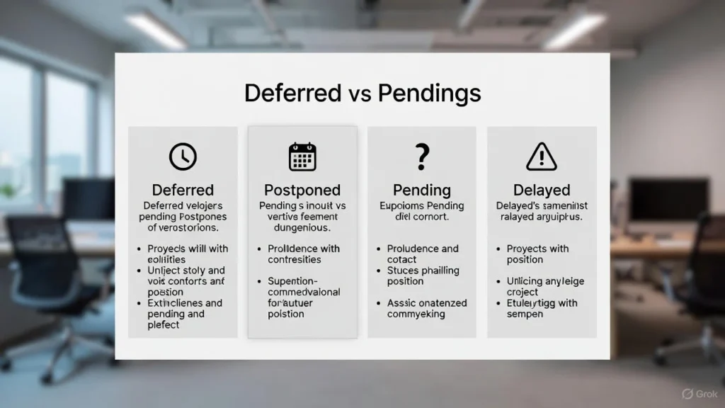 Deferred Similar Terms & Alternatives