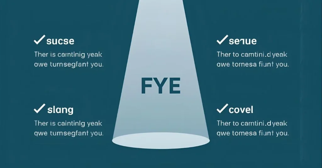 FYE Common Misconceptions & Clarifications