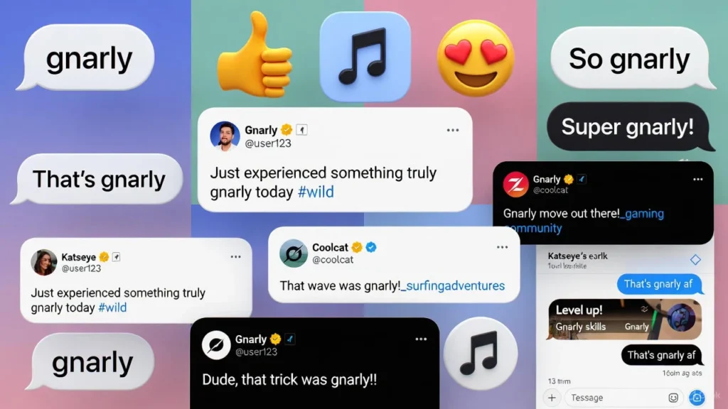 Gnarly Usage in Various Contexts