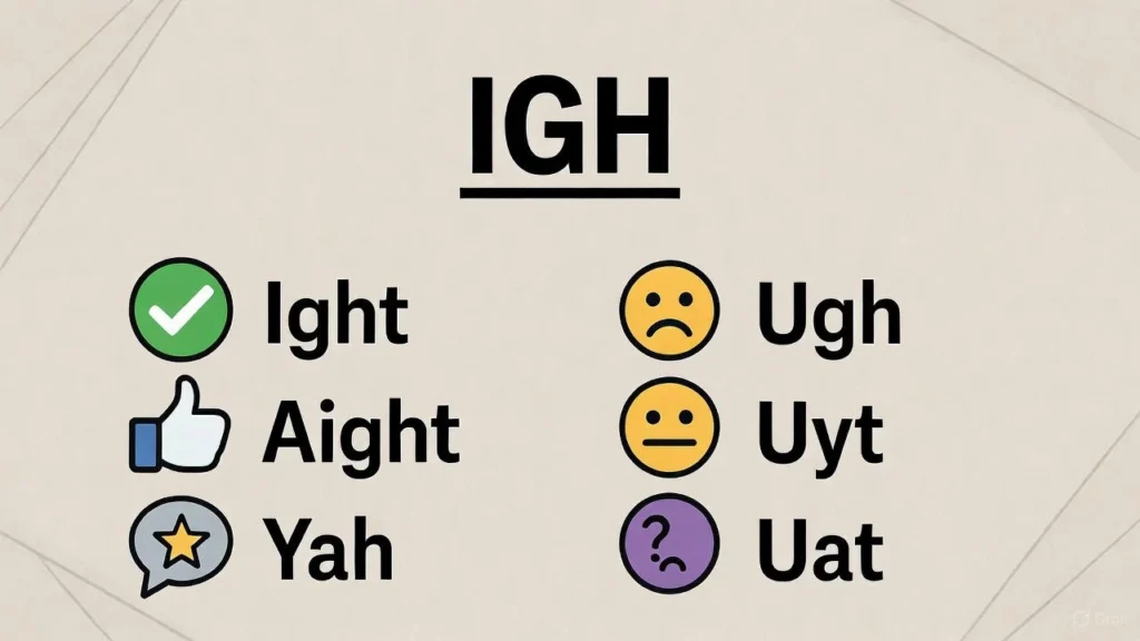 IGH Similar Terms & Alternatives
