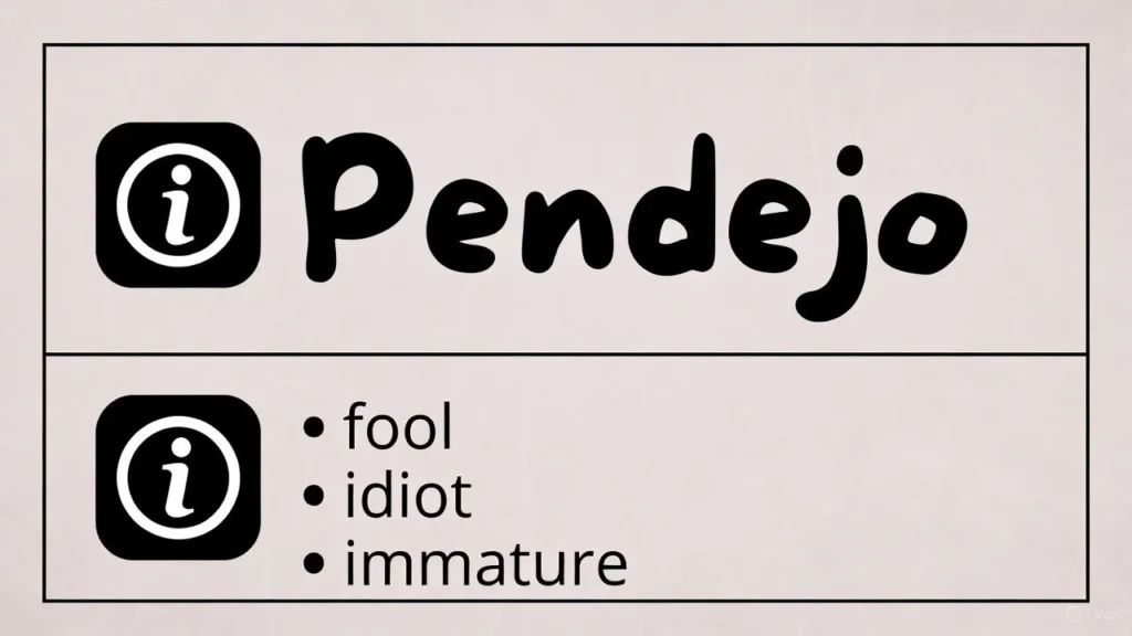 Pendejo Definition & Meaning