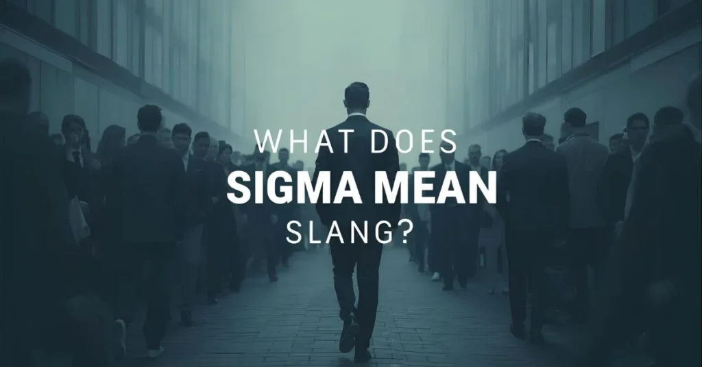 What Does Sigma Mean Slang
