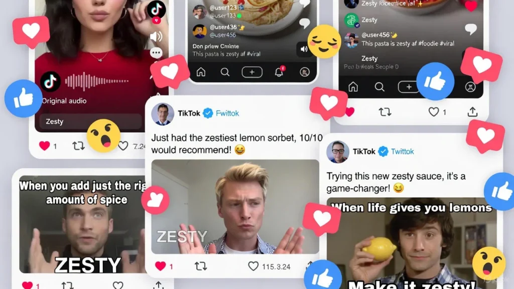 Zesty Usage in Online Communities